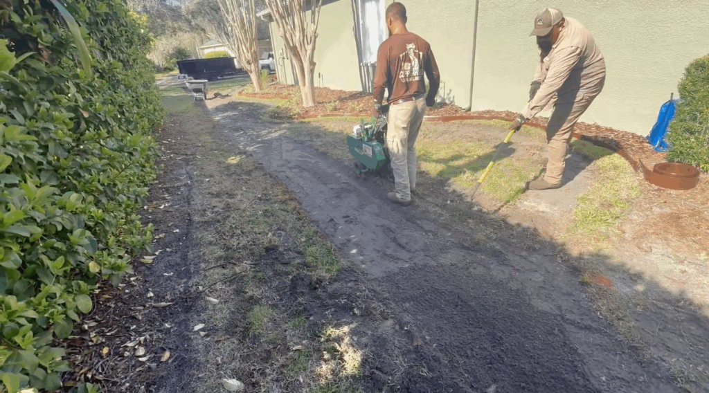 Sod laying by Copperhead lawn and landscaping in lutz fl