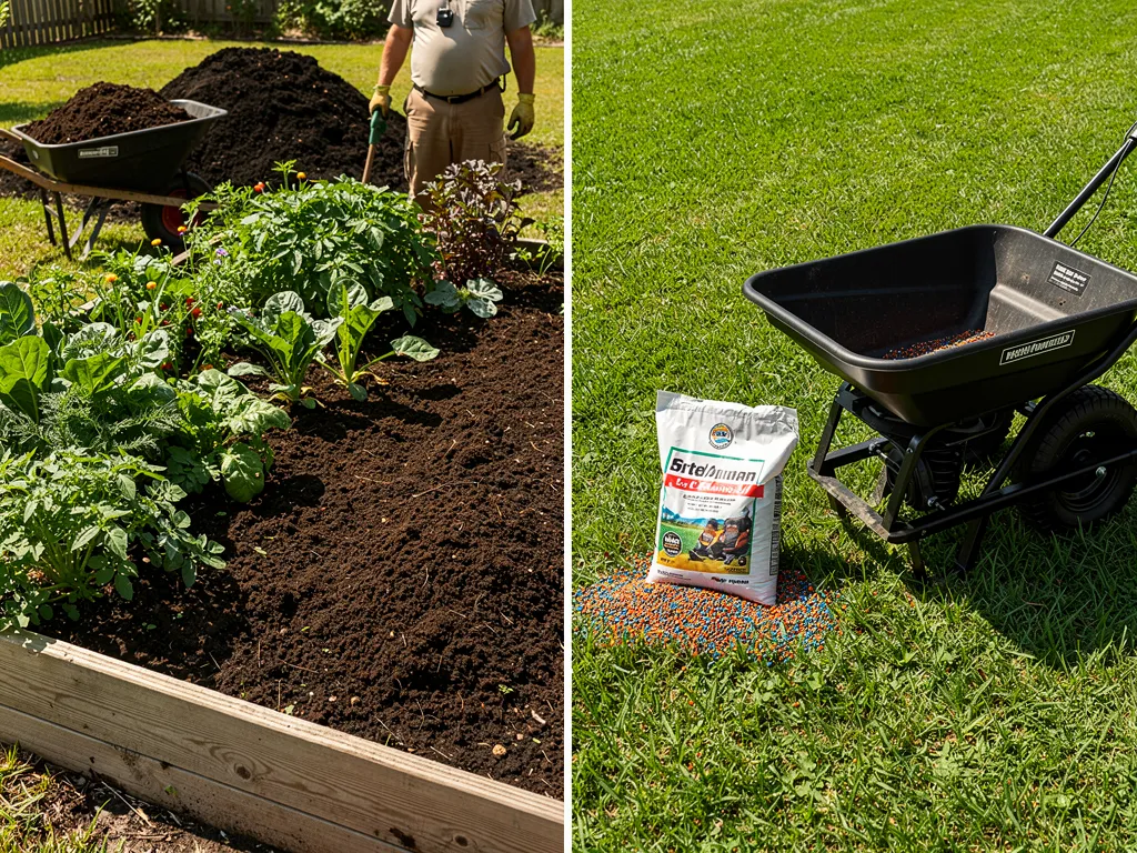 Organic vs synthetic fertilizer comparison for Lutz FL lawn care